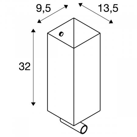 QUADRASS Wandleuchte mit beweglicher LED Leselampe in schwarz und blendfreiem Glasschirm SLV 1003428