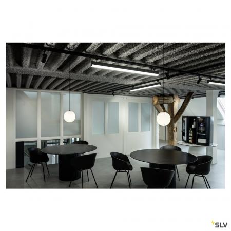 SLV 1008137 SUN 30, Pendelleuchte, E27, offenes Kabelende, 1x max. 40 W, matt schwarz