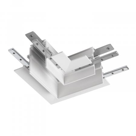 SLV 1006588 L-Verbinder mechanisch 48V TRACK für Einbauschiene tief links weiß