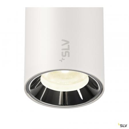SLV 1006698 NUMINOS® XS, 48V Spot, rund, 4000 K, 8.7 W, DALI 2, 20°, matt weiß / glänzend chrom
