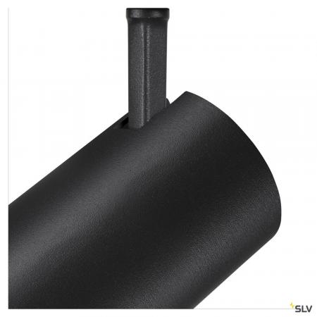 SLV 1006743 NUMINOS® S, 48V Spot, rund, 4000 K, 16 W, DALI 2, 20°, matt schwarz / glänzend chrom