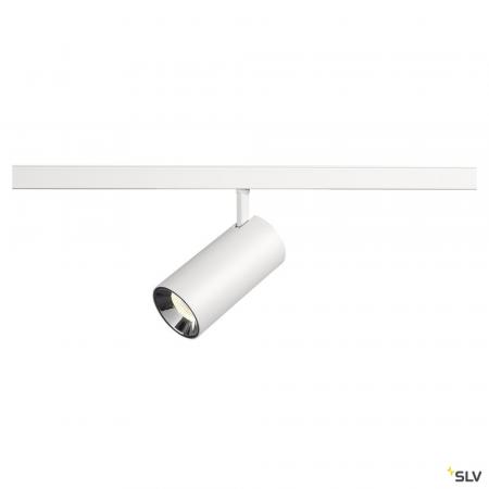 SLV 1006755 NUMINOS® S, 48V Spot, rund, 4000 K, 16 W, DALI 2, 40°, matt weiß / glänzend chrom