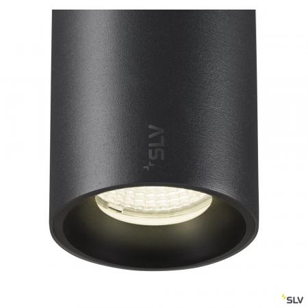 SLV 1006852 NUMINOS® S, 48V Pendelleuchte, Pendellänge 150 cm, 4000 K, 40°, DALI 2, matt schwarz