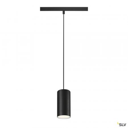 SLV 1006856 NUMINOS® S, 48V Pendelleuchte, Pendellänge 150 cm, 4000 K, 55°, DALI 2, matt schwarz / matt weiß