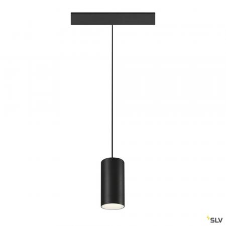 SLV 1006856 NUMINOS® S, 48V Pendelleuchte, Pendellänge 150 cm, 4000 K, 55°, DALI 2, matt schwarz / matt weiß