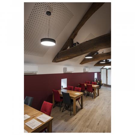 SLV 1007296 MEDO® PRO 40 Wand- und Deckenaufbauleuchte rund 3000/4000K 19W Phasenabschnitt 80° UGR<19 schwarz