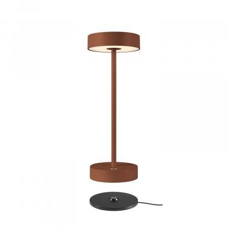 SLV 1007361 VINOLINA Tischleuchte Akku IP54 2700/3000K TOUCH rost