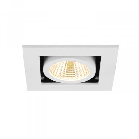 SLV 1007552 KADUX Deckeneinbauleuchte single 3000K 38° IP 20 quadratisch weiß