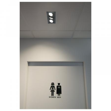 SLV 1007567 KADUX Deckeneinbauleuchte triple 3000K 38° IP 20 quadratisch schwarz