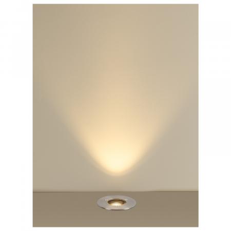 SLV 1007680 DASAR® S Bodeneinbauleuchte rund 4W 3000K 24° IP67 zylindrisch edelstahl