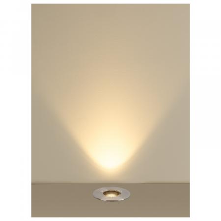 SLV 1007680 DASAR® S Bodeneinbauleuchte rund 4W 3000K 24° IP67 zylindrisch edelstahl