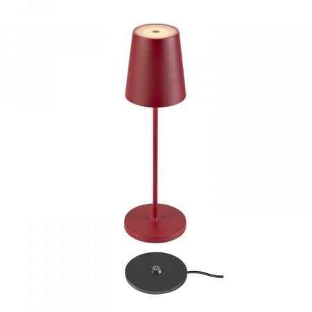 SLV 1007694 VINOLINA TWO Tischleuchte Akku IP65 2200/2700/3000K TOUCH rot