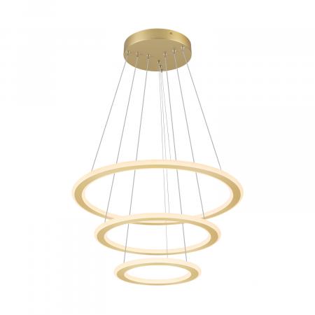 SLV 1007703 ONE FLAT Pendelleuchte triple 300cm 2700/3000K DALI 2 Touch messing