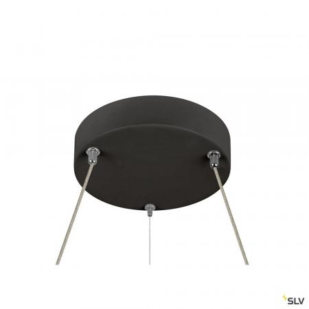 SLV 1007855 ONE FLAT PD, single, Pendelleuchte, Pendellänge 180 cm, 2700/3000 K, PHASE, schwarz