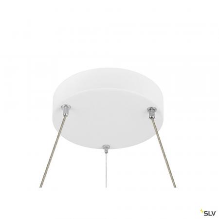 SLV 1007856 ONE FLAT PD, single, Pendelleuchte, Pendellänge 180 cm, 2700/3000 K, PHASE, weiß