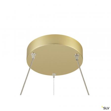 SLV 1007857 ONE FLAT PD, single, Pendelleuchte, Pendellänge 180 cm, 2700/3000 K, PHASE, messing