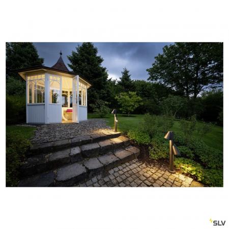 SLV 1008017 T-TUBE 70 POLE, Outdoor Stehleuchte, GU10, double, IP65, max. 10 W, schwarz