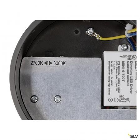 SLV 1008032 QUIMERA, Pendelleuchte, Pendellänge 150 cm, 2700/3000 K, PHASE, dunkel bronze