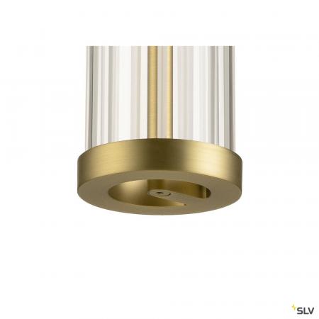 SLV 1008033 QUIMERA, Pendelleuchte, Pendellänge 150 cm, 2700/3000 K, PHASE, gebürstet messing