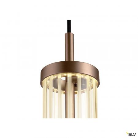 SLV 1008034 QUIMERA, Pendelleuchte, Pendellänge 150 cm, 2700/3000 K, PHASE, dunkel kupfer