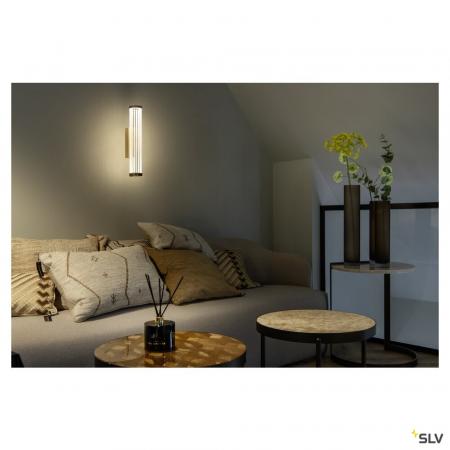 SLV 1008036 QUIMERA, Wandaufbauleuchte, 2700/3000 K, PHASE, gebürstet messing