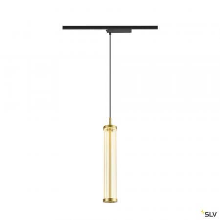 SLV 1008042 QUIMERA, 1~ Pendelleuchte, Pendellänge 150 cm, 2700 K, PHASE, gebürstet messing