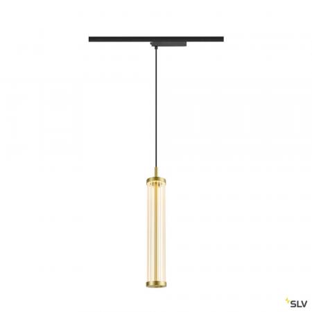 SLV 1008042 QUIMERA, 1~ Pendelleuchte, Pendellänge 150 cm, 2700 K, PHASE, gebürstet messing