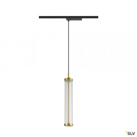 SLV 1008042 QUIMERA, 1~ Pendelleuchte, Pendellänge 150 cm, 2700 K, PHASE, gebürstet messing