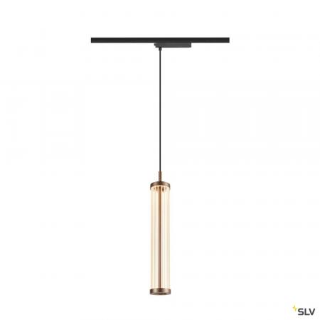 SLV 1008043 QUIMERA, 1~ Pendelleuchte, Pendellänge 150 cm, 2700 K, PHASE, dunkel kupfer