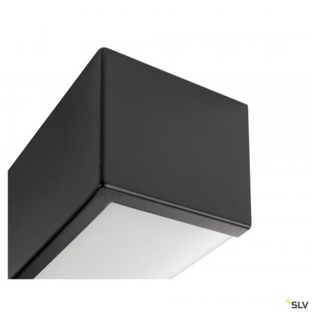 SLV 1008071 CHROMBO, Wandaufbauleuchte, quadratisch, 3000 K, 8 W, PHASE, 120°, schwarz