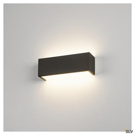 SLV 1008071 CHROMBO, Wandaufbauleuchte, quadratisch, 3000 K, 8 W, PHASE, 120°, schwarz