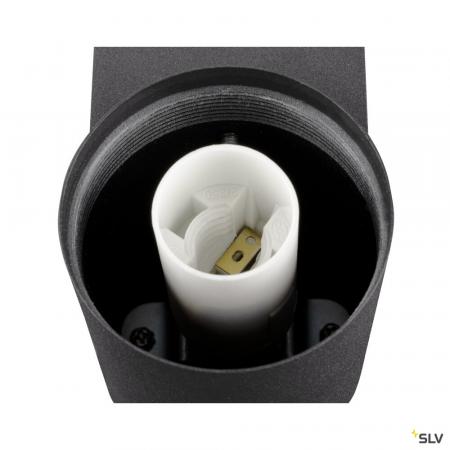 SLV 1008104 VARYT, Wandaufbauleuchte, rund, 1x max. 6 W, E14, schwarz