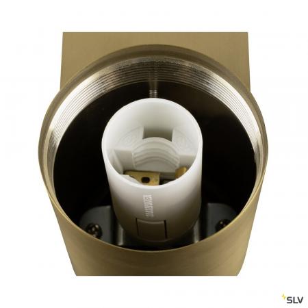 SLV 1008107 VARYT, Wandaufbauleuchte, rund, 1x max. 6 W, E14, messing