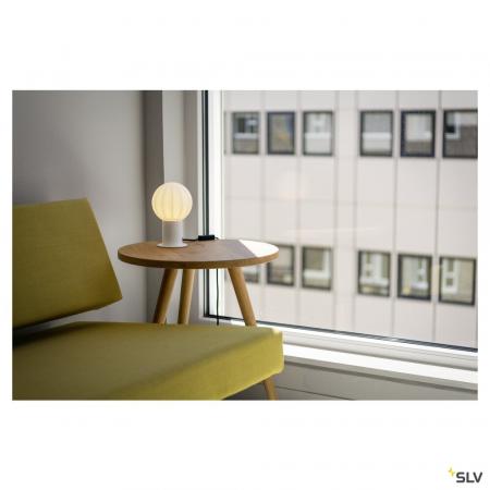 SLV 1008110 VARYT, Tischleuchte, rund, 1x max. 6 W, E14, weiß