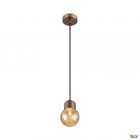 SLV 1008118 VARYT, Pendelleuchte, E14, Pendellänge 150 cm, 1x max. 6 W, kupfer