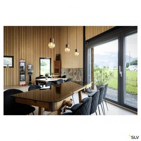 SLV 1008118 VARYT, Pendelleuchte, E14, Pendellänge 150 cm, 1x max. 6 W, kupfer