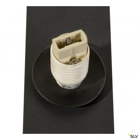 SLV 1008123 SUN, Wandaufbauleuchte, eckig, 1x max. 40 W, LED-Leuchtmittel, G9, PHASE, schwarz
