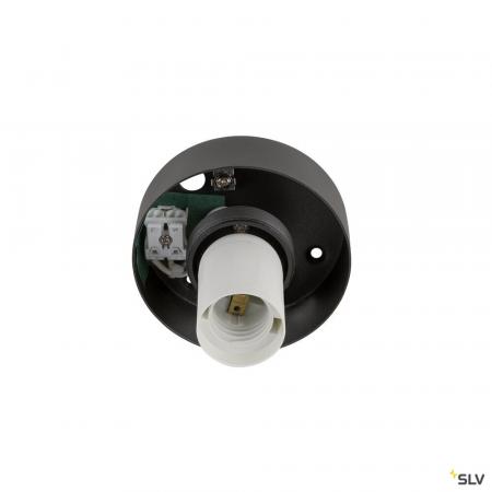 SLV 1008125 SUN 20, Deckenaufbauleuchte, rund, 1x max. 60 W, E27, schwarz