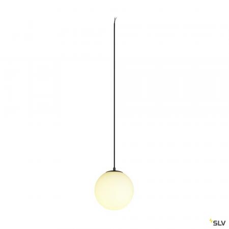 SLV 1008139 SUN 20, Pendelleuchte, E27, offenes Kabelende, 1x max. 40 W, matt schwarz