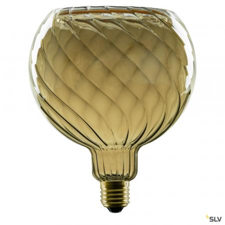 SLV 1008151 LED Floating Globe 150 twisted, LED-Leuchtmittel, smokey grey, E27, PHASE, 6 W, 1900 K