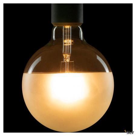 SLV 1008157 LED Globe 125 Half Moon, LED-Leuchtmittel, E27, PHASE, 7 W, 2700 K