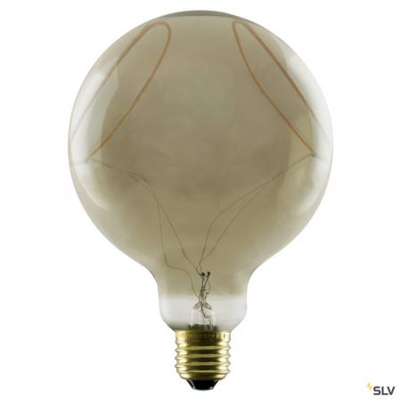 SLV 1008159 LED Globe 125 2x slanting Soft Curve, LED-Leuchtmittel, smokey, E27, PHASE, 6 W, 1900 K