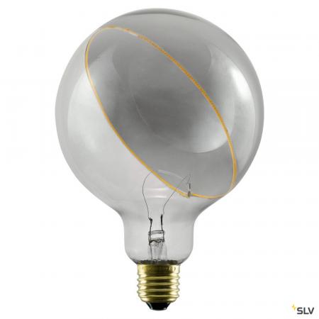 SLV 1008160 LED Illusion Globe 125 slanting top, LED-Leuchtmittel, smokey, E27, PHASE, 5 W, 2200 K