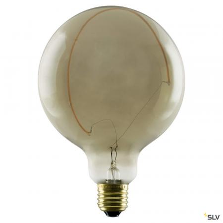 SLV 1008161 LED Illusion Globe 125 Crescent slanting, LED-Leuchtmittel, smokey, E27, PHASE, 6 W, 1900 K