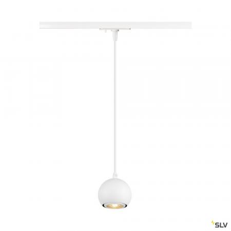 SLV 1008169 LIGHT EYE® 90, 1~ Pendelleuchte, GU10, Pendellänge 150 cm, 1x max. 6 W, matt weiß