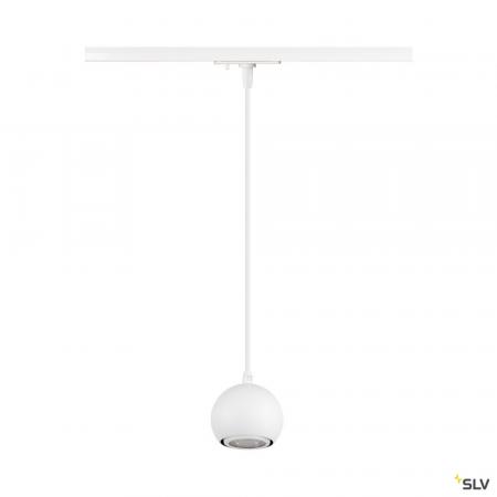 SLV 1008169 LIGHT EYE® 90, 1~ Pendelleuchte, GU10, Pendellänge 150 cm, 1x max. 6 W, matt weiß