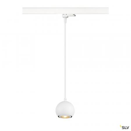 SLV 1008171 LIGHT EYE® 90, 3~ Pendelleuchte, GU10, Pendellänge 150 cm, 1x max. 6 W, matt weiß