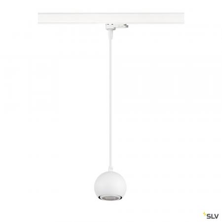 SLV 1008171 LIGHT EYE® 90, 3~ Pendelleuchte, GU10, Pendellänge 150 cm, 1x max. 6 W, matt weiß
