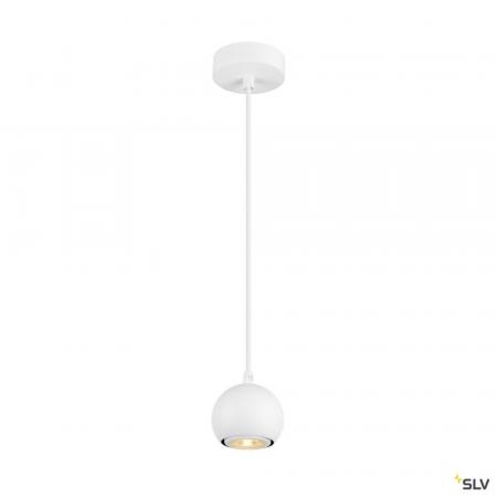 SLV 1008173 LIGHT EYE® 90, Pendelleuchte, GU10, Pendellänge 150 cm, 1x max. 6 W, matt weiß
