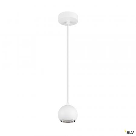 SLV 1008173 LIGHT EYE® 90, Pendelleuchte, GU10, Pendellänge 150 cm, 1x max. 6 W, matt weiß
